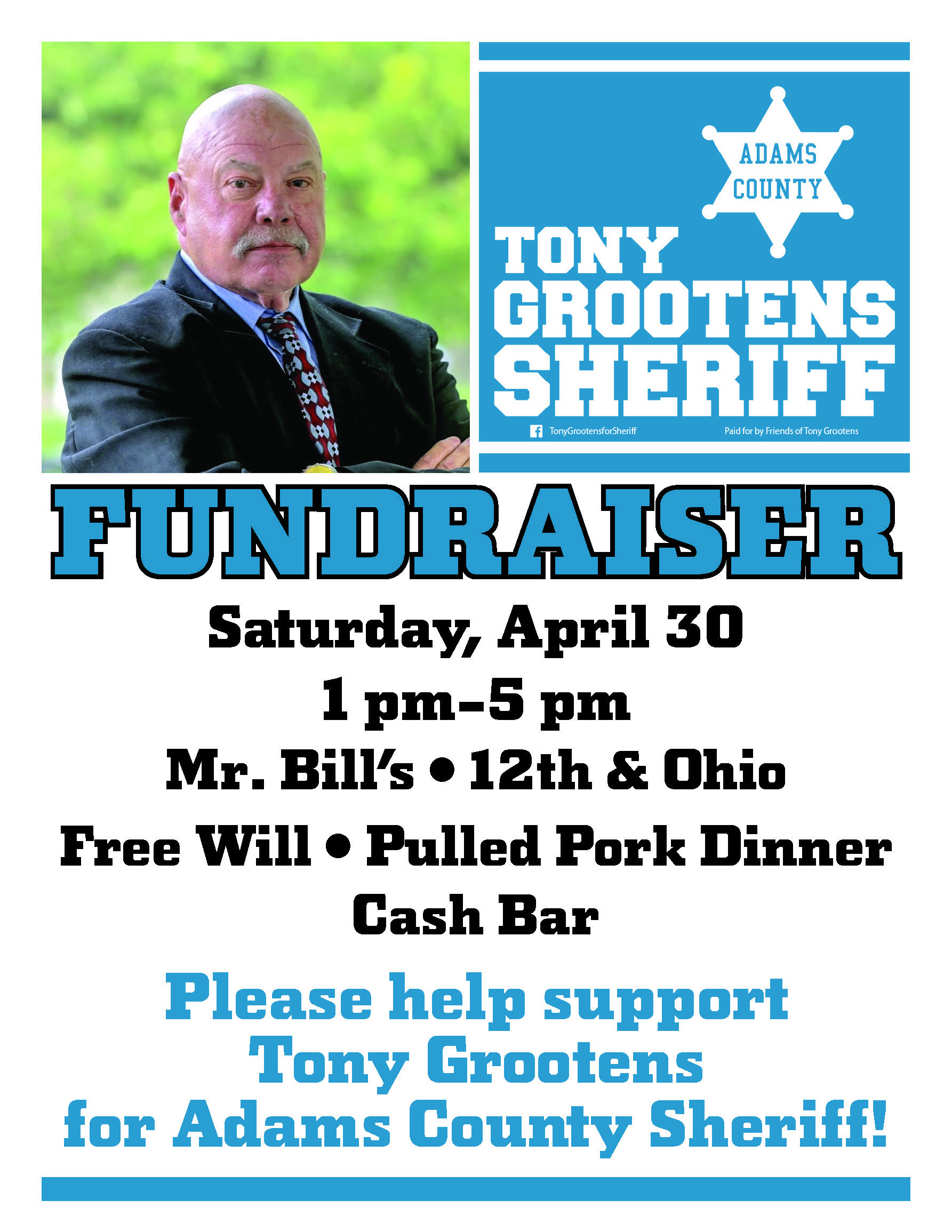 Tony Grootens for Adams County Sheriff